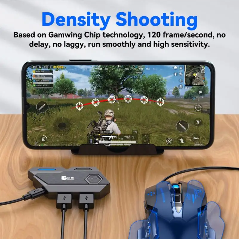 Professional Game Accessories  Gamwing Mix SE/Elite Mouse & Keyboard Converter Faster Reaction For Android iOS Mobile PUBG Games