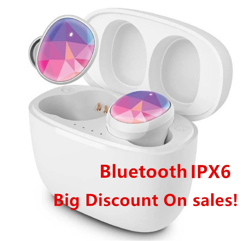 Wireless Earphone Earbuds Bluetooth 5.0 in-Ear Headset with Mic W Charging Base IPX6 Waterproof for Iphone 8 Samsung redmi note |