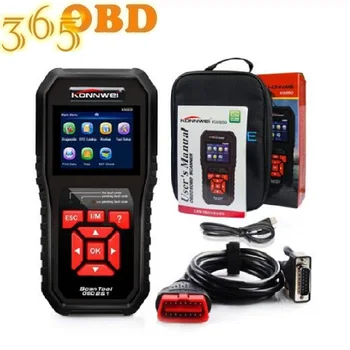 

Black KONNWEI KW850 Auto Diagnostic Scanner OBD2 Scanner Car Diagnostic Tool OBD Code Reader Better Than Launch CR5001
