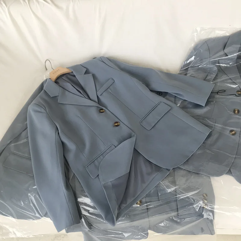 Tvvovvinin 2019 осенний модный профиль Sense костюм для отдыха небольшой костюм Свободное пальто для женщин L226