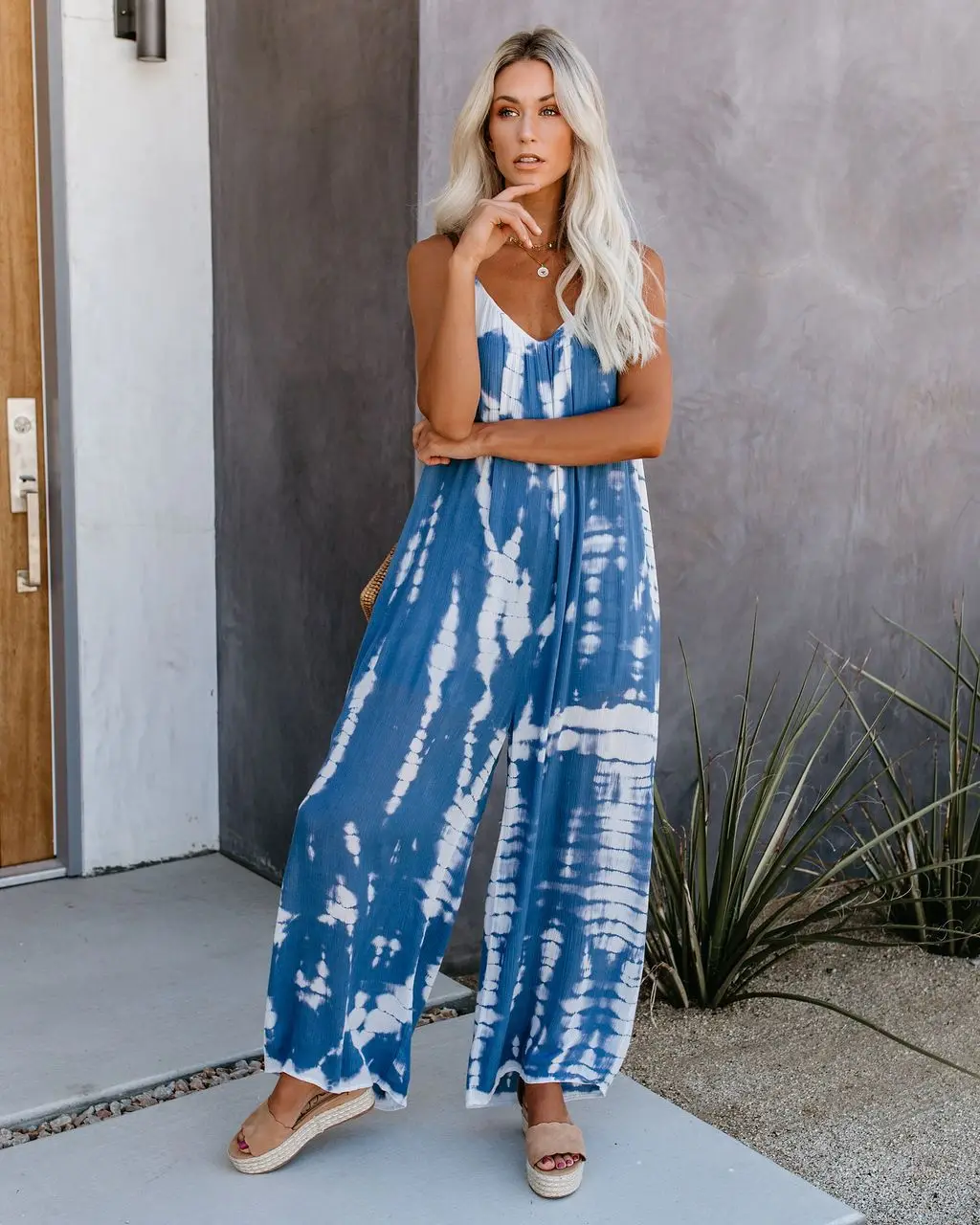 2020 Bikini Cover-ups Boho Spaghetti Strap Jumpsuit Plus Size Cotton Dress Beach Swimsuit Cover Up Sexy V-neck Beach Tunic A328