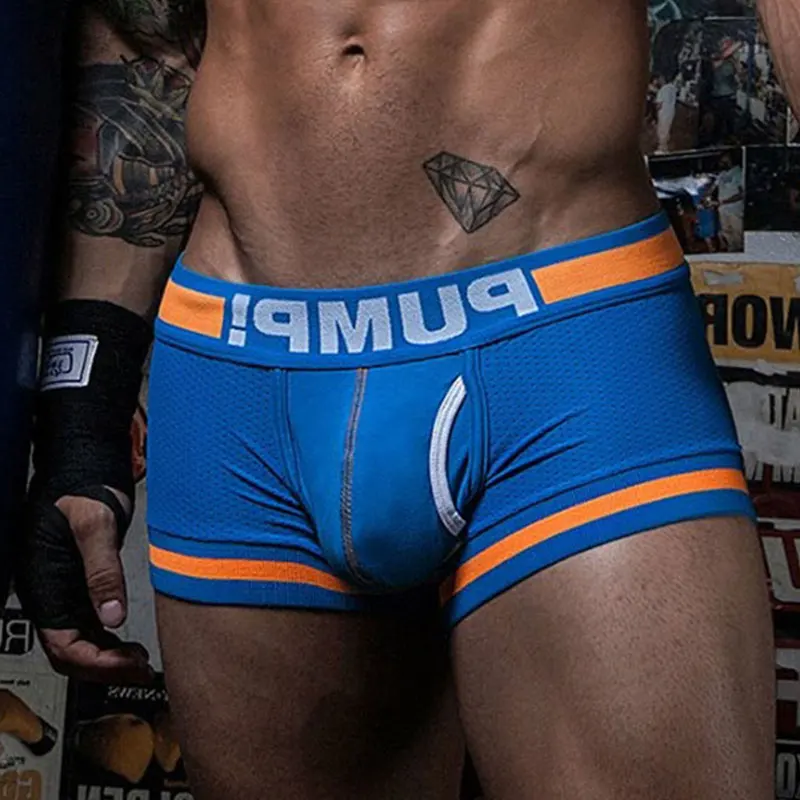 Сексуальное мужское нижнее белье в полоску 2021 трусы-боксеры дышащие мужские