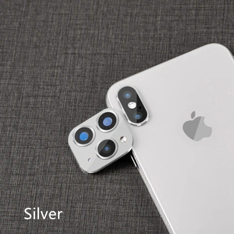Для iPhone X XS MAX объектив камеры секундная Замена для iPhone 11 наклейка на рассеиватель XSMAX модифицированный 11PROMAX Explosion модифицированный чехол для объектива - Цвет: Second generation