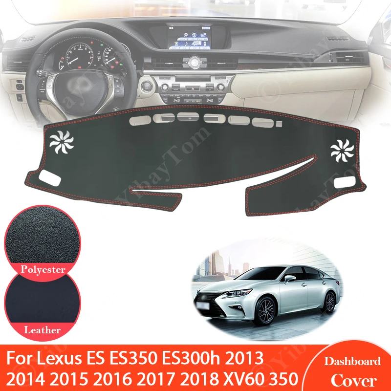 

Для Lexus ES ES350 ES300h 2013 2014 2015 2016 2017 2018 XV60 анти-скольжения кожаный коврик приборной панели крышки колодки навес аксессуары 350