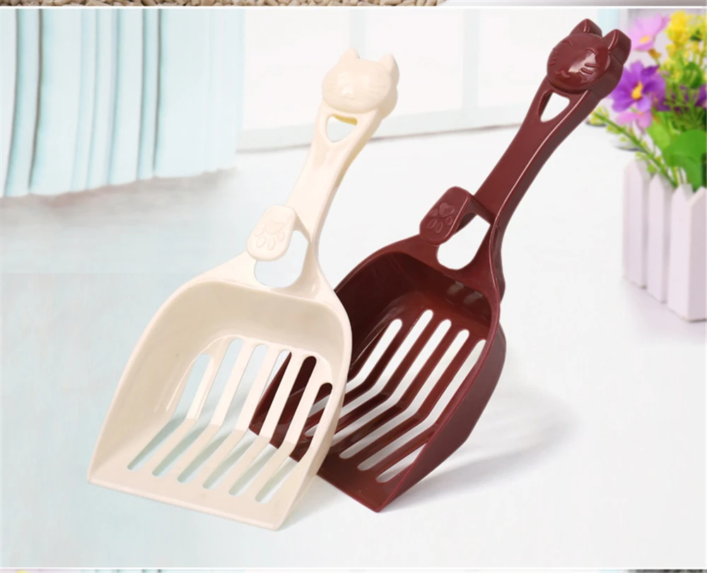 Durable Pet Dog Cat Plastic Cleaning Tool Puppy Kitten litter Scoop Cozy Sand Scoop Poop Shovel Product For Pets Cat Supplies (12)