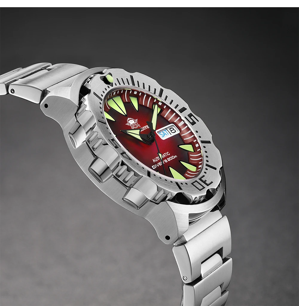 ADDIESDIVE AD2103 Brand 42MM Men NH36 Dive Watches with Week Steel Bezel watch captain willard Men's monster watch