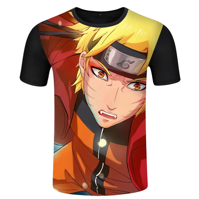 men women Summer Street Hipster 3D T shirt Fashion Cartoon tshirts Classic Anime Naruto t shirts Uzumaki Naruto tees shirts