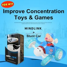 New High Tech Toys, Brainlink with Stunt Car, Mindlink Brain Wave Concentration Training APP Games,  Thought Control Detector