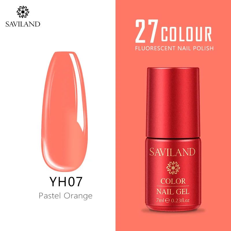 YH07 SAVILAND неоновые, флюоресцентные гель-лаки для ногтей, летняя серия, красочный Гибридный гвоздь, Гель-лак, УФ-светодиодный, впитывающий пузырь, дизайн ногтей - Цвет: YH07