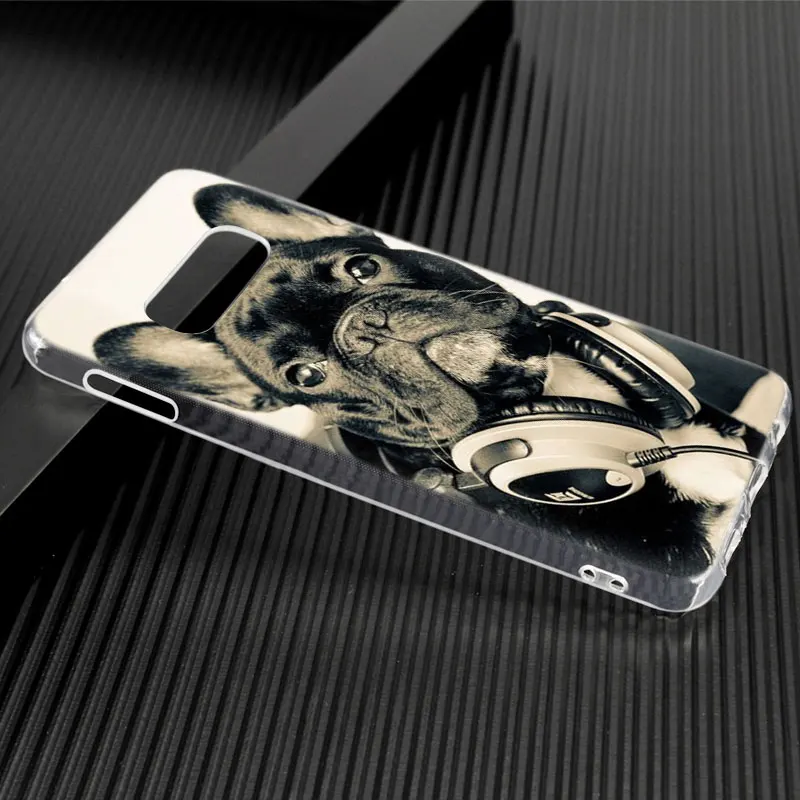Французский Собака породы бульдог Мягкий силиконовый чехол для телефона для samsung Galaxy Note 10 Pro 9 8 5 M30S M40 S10E S10 5G S9 S8 плюс S7 S6 край S5 крышка