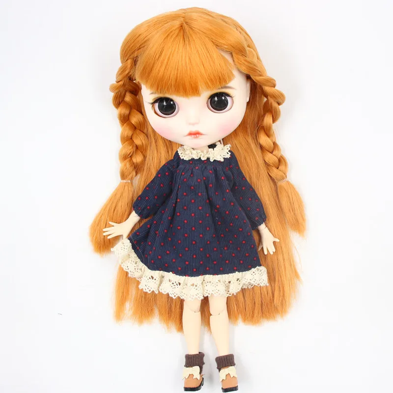 Fortune Days l/6 bjd кукла шарнир тело № BL0658 светлые волосы новое матовое лицо с бровями блеск для губ SD bjd Подарочная игрушка по индивидуальному заказу - Цвет: doll clothes shoes