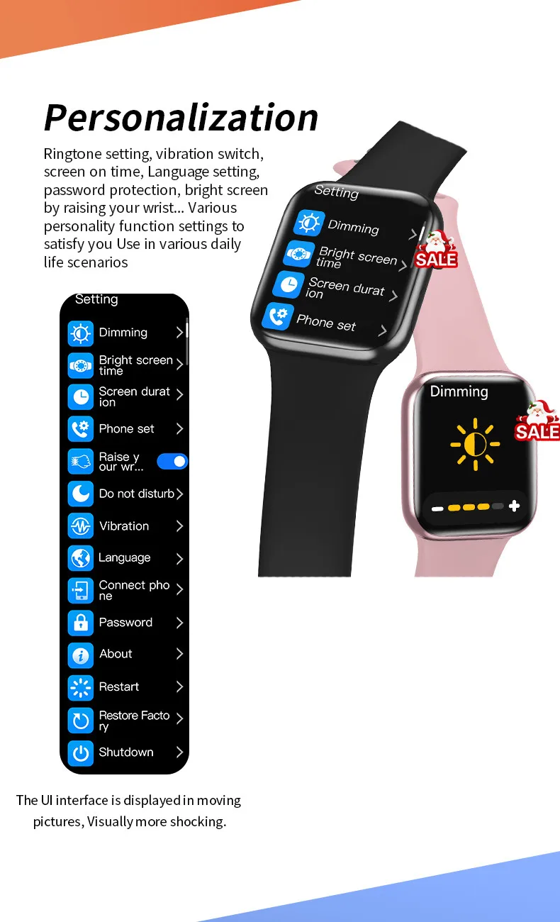 Original HW16 44mm Smart Watch Series6 Men 320*385 Screen Custom Picture Smartwatch Women Bluetooth Call 2022 pk FK88 IWO13 W46