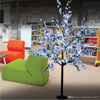 

1.5M 1.8M LED Crystal Cherry Blossom Tree Lights Christmas New year Luminaria Decorative Tree Lamp Landscape Outdoor Lighting