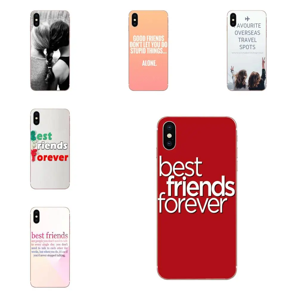 Лучшие друзья навсегда Bff за счет складки мягкая модная чехол для Galaxy J1 J2 J3 J330 J4 J5 J6