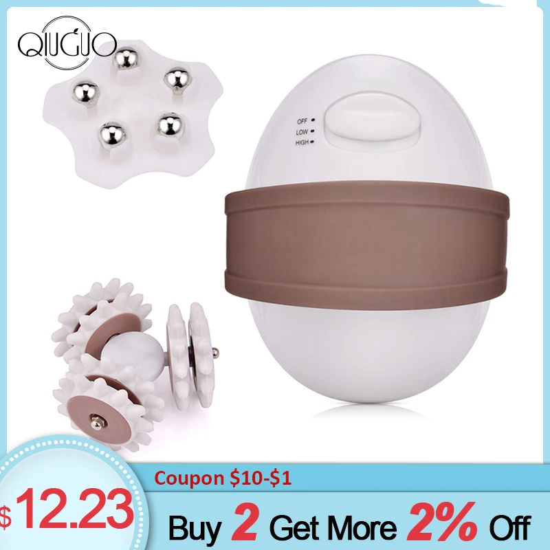 

Electric Anti-Cellulite Roller Massager Full Body Slimmer Mini Loss Weight 3D Roller Massage Machine For Slimming Face Spa