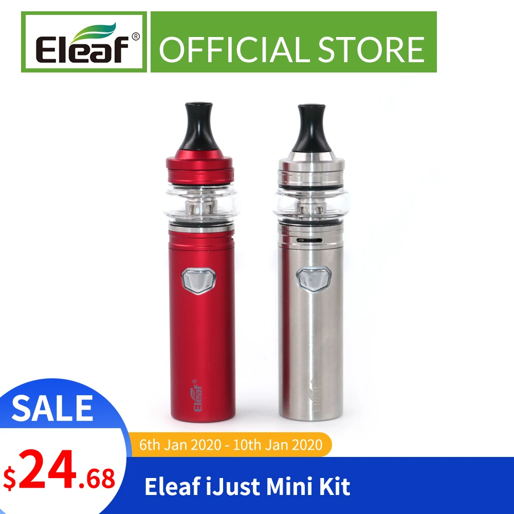 Оригинальный набор Eleaf iJust Mini встроенный аккумулятор 1100 мАч 25 Вт GT M Ом катушка для