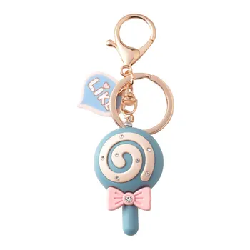 

2pcs Keychain Creative Adorable Colorful Decor Accessory Keychain Key Ring