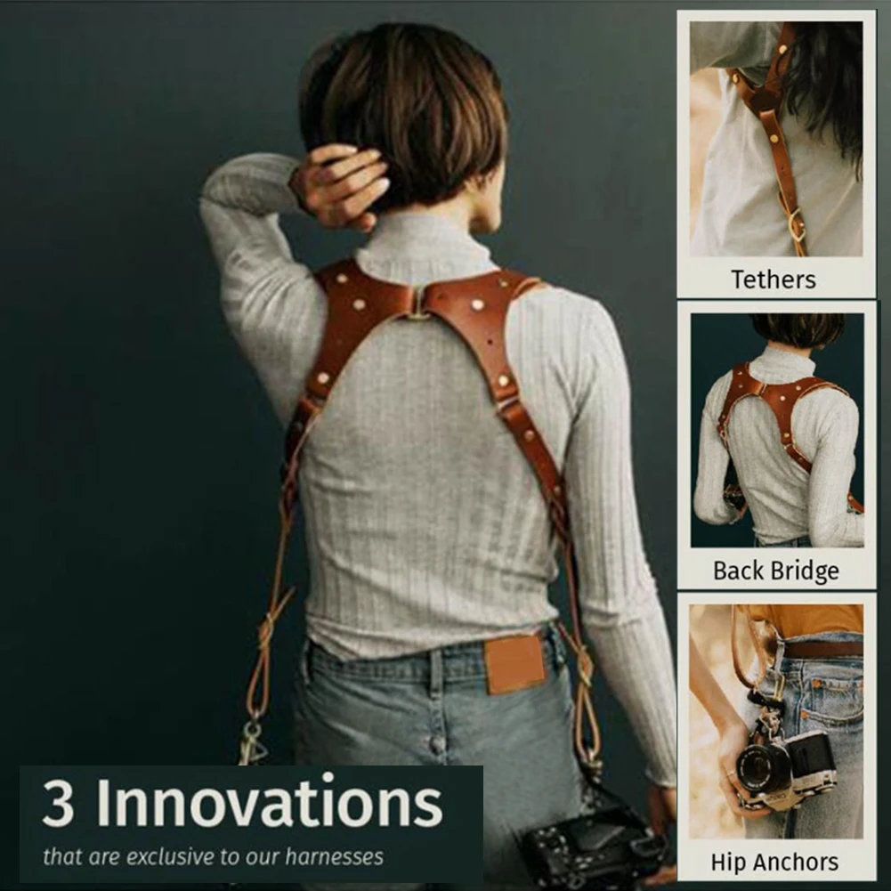 Single Shoulder Travel Photography Rapid Faux Leather Camera Strap Outdoor For DSLR Universal Adjustable Belt Accessories