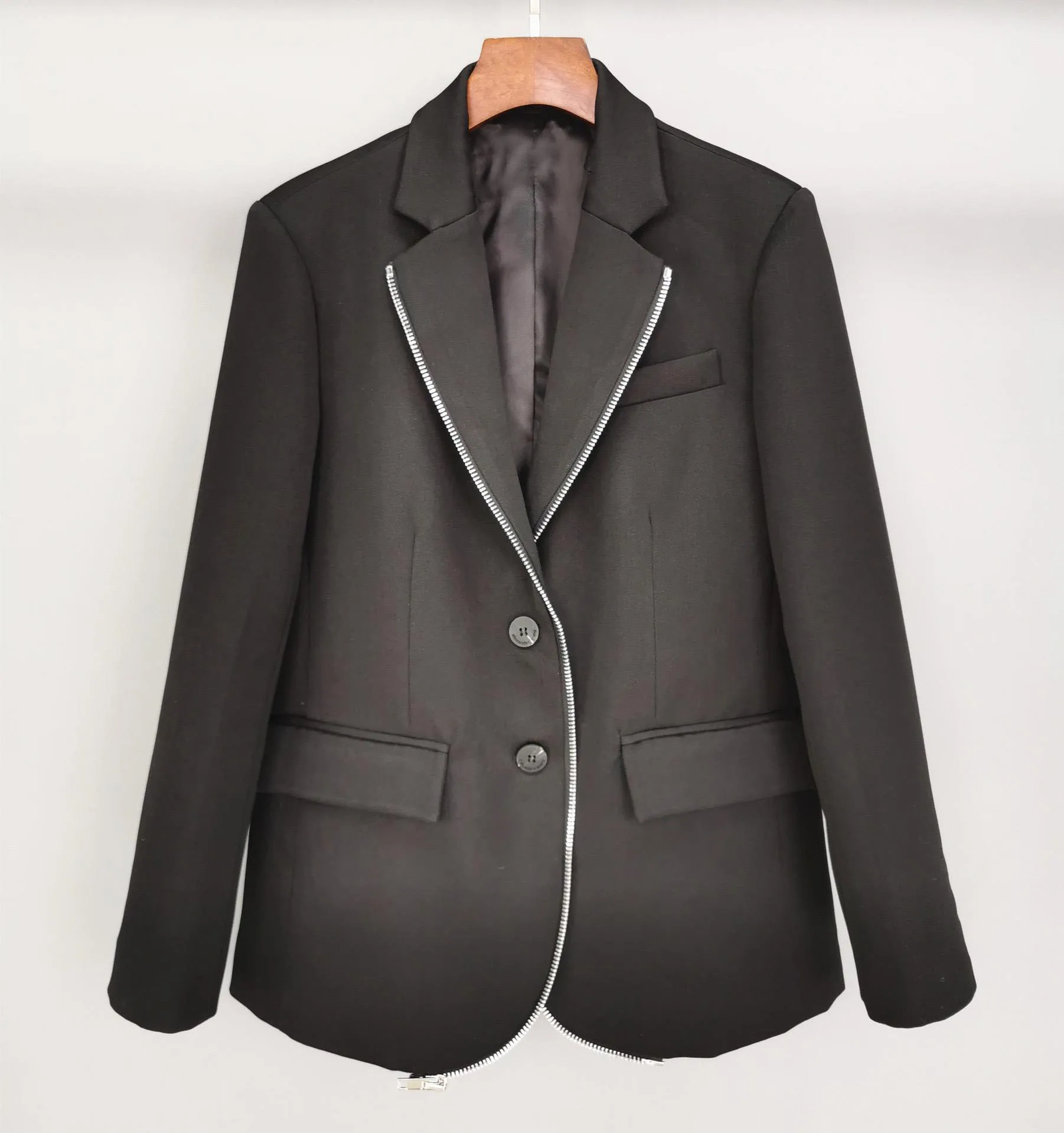 

2019FW high qulaity female jacket blazer women zipper woolen coat outerwear for ladies clothes ddxgz2v 9.05