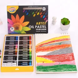 Crayon Pastel soyeux à l'huile pour enfants, 12/18/24/36 couleurs, dessin, couleurs variées, fournitures artistiques 