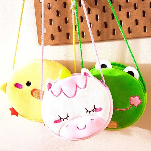 New Fashion Children Girls Shoulder Bag Cute Unicorn Animals Messenger Bag Kids Keys Coin Purse Cute Princess Mini Handbag 4