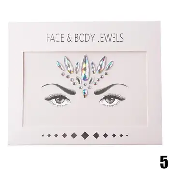 

DIY Face Stickers Easy To Operate Face Gems Rhinestone Hot Temporary Face Glitter Stickers Body Stick Party Sell Tattoo Fas G4C9