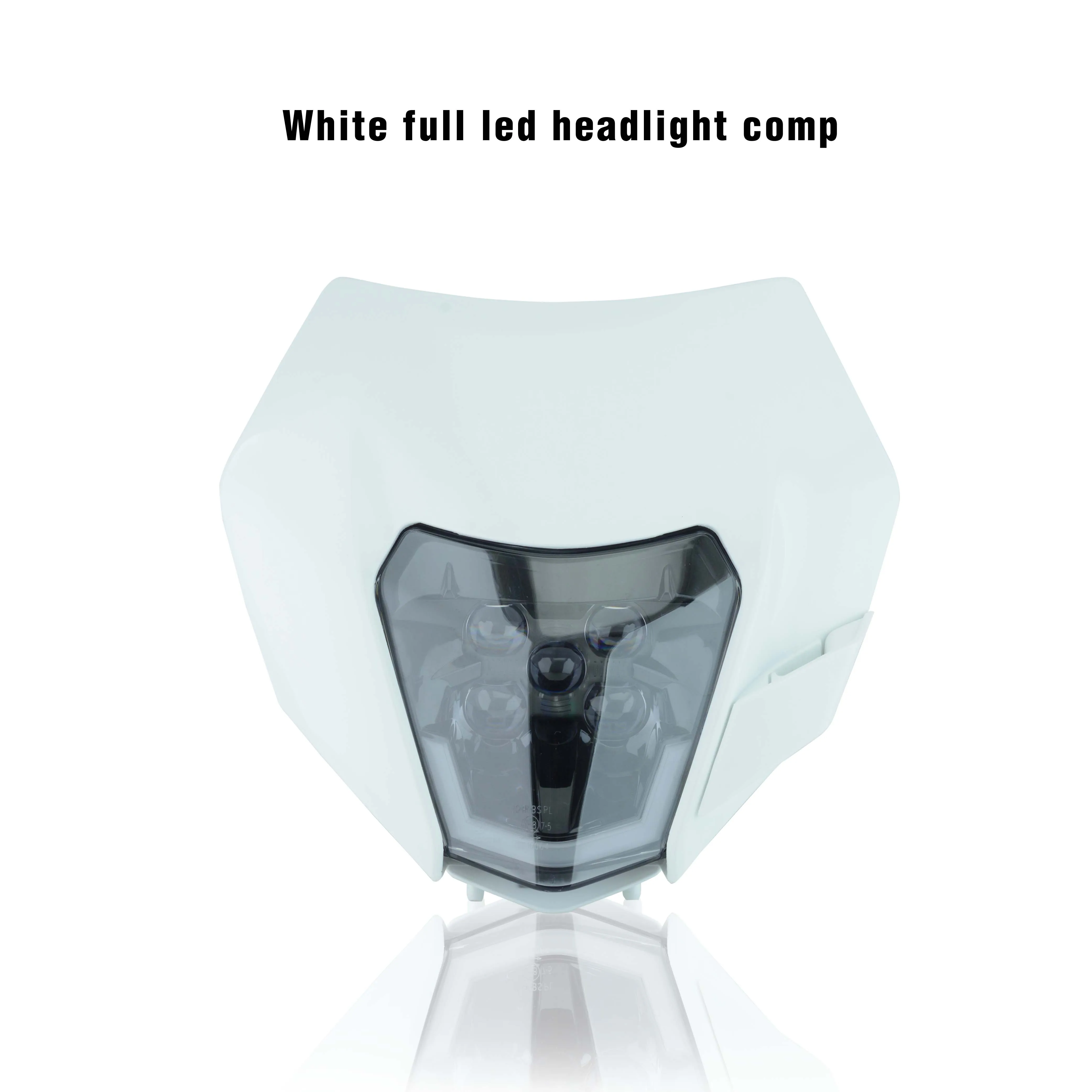 Plaque phare LEDs type KTM blanc (5 leds)