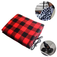 Автоматическое электрическое одеяло 145x100 см 12 В, автомобильное одеяло с подогревом, флисовое энергосберегающее теплое осенне-зимнее одеяло с постоянной температурой