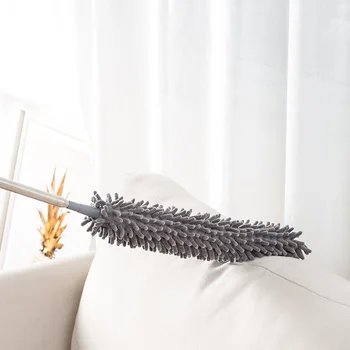 

Dust duster 2.5 M Retractable Dust Remove Brush Dust Zen Desktop Dust Broom Gray Domestic Cleaning Feather Duster