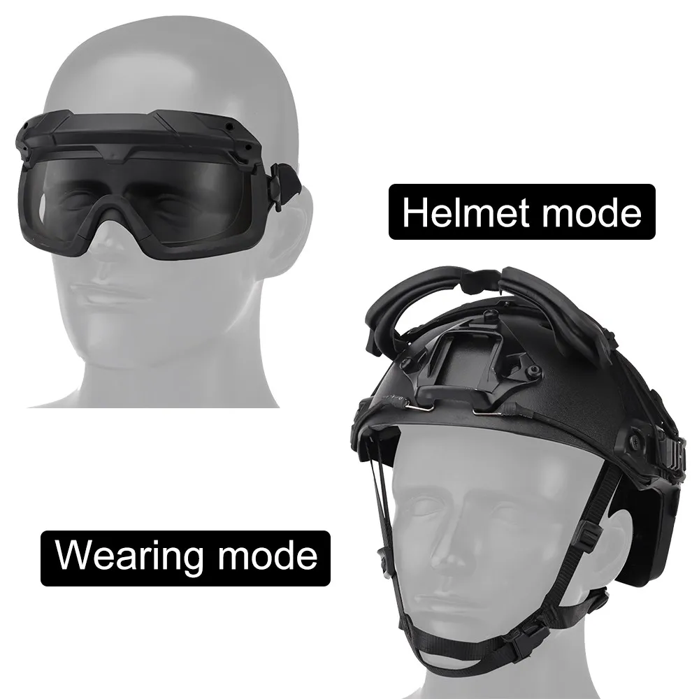 TMC SF QD очки анти туман защита от пыли ANSI Z87.1 для OC Стиль Тактический шлем страйкбол боевое оборудование