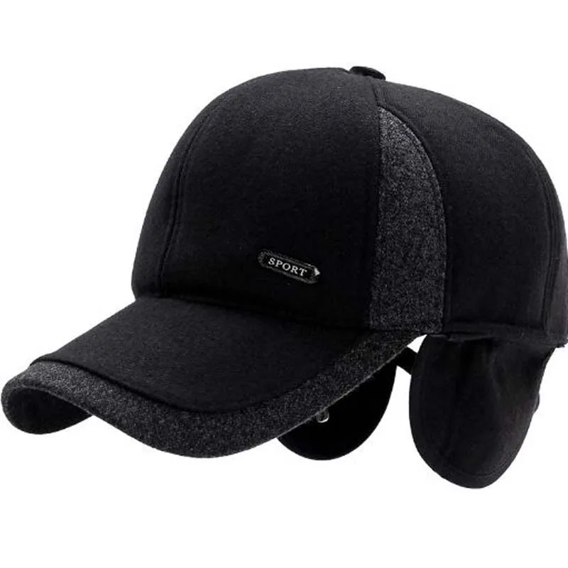 XEONGKVI осенне-зимняя шерстяная ткань брендовая бейсбольная Кепка Snapback хлопковая шапка-бомбер для мужчин среднего возраста Кепка с козырьком каскетка
