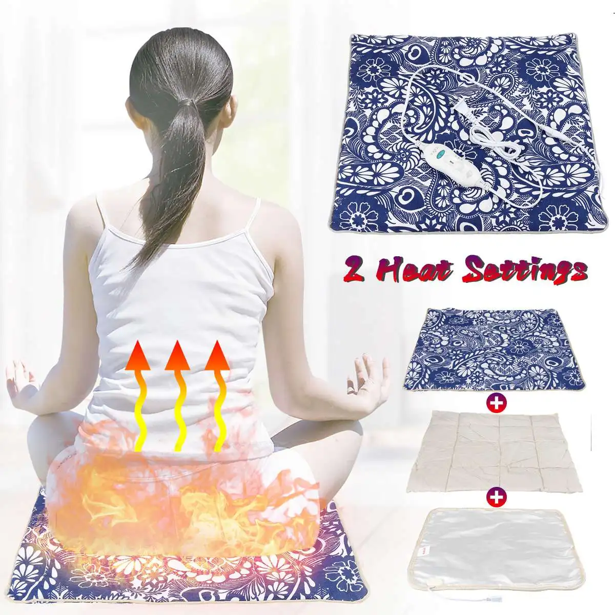

Electric Heating Hot Moxa Cushion Moxibustion Pad Warm Palace Gynecology Office Seat Health Pure Bottom Wormwood Heating Pad