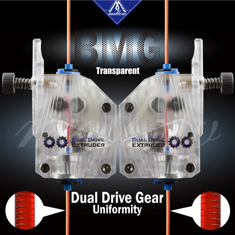 Дешево Мягкий Боуден экструдер NF Bmg экструдер клонированный Btech двойной привод экструдер для 3d принтера Mk8 Анет A8 Cr 10 Prusa I3 Mk3 Ender 3