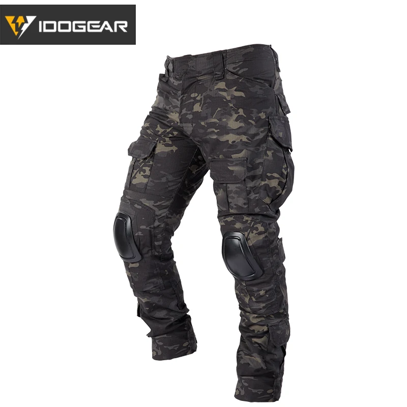 IDOGEAR – pantalon de chasse tactique G2 noir, avec genouillères, pour  Airsoft, MultiCam CP gen2, 3206 | AliExpress