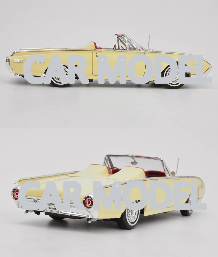 1:18 Масштаб сплава игрушечных транспортных средств Tbird 1962 старая винтажная модель автомобиля детских игрушечных автомобилей авторизованный игрушки для детей