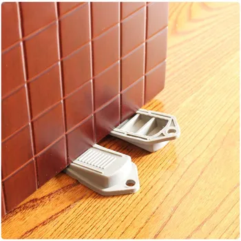 

Rubber Door Stop Stoppers Grey Safety Keeps Doors Soft material From Slamming Prevent Finger Injuries door stopper