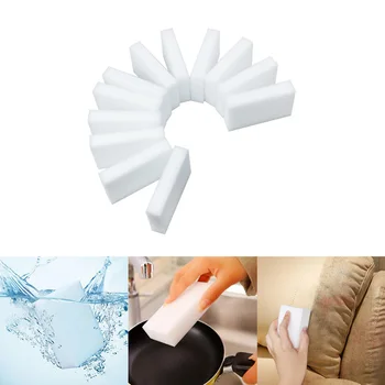 

10PCS 10x6x2cm White Magic Sponge Eraser Melamine Cleaner Multi-Functional Kitchen Bathroom Cleaning Tools New Arrival