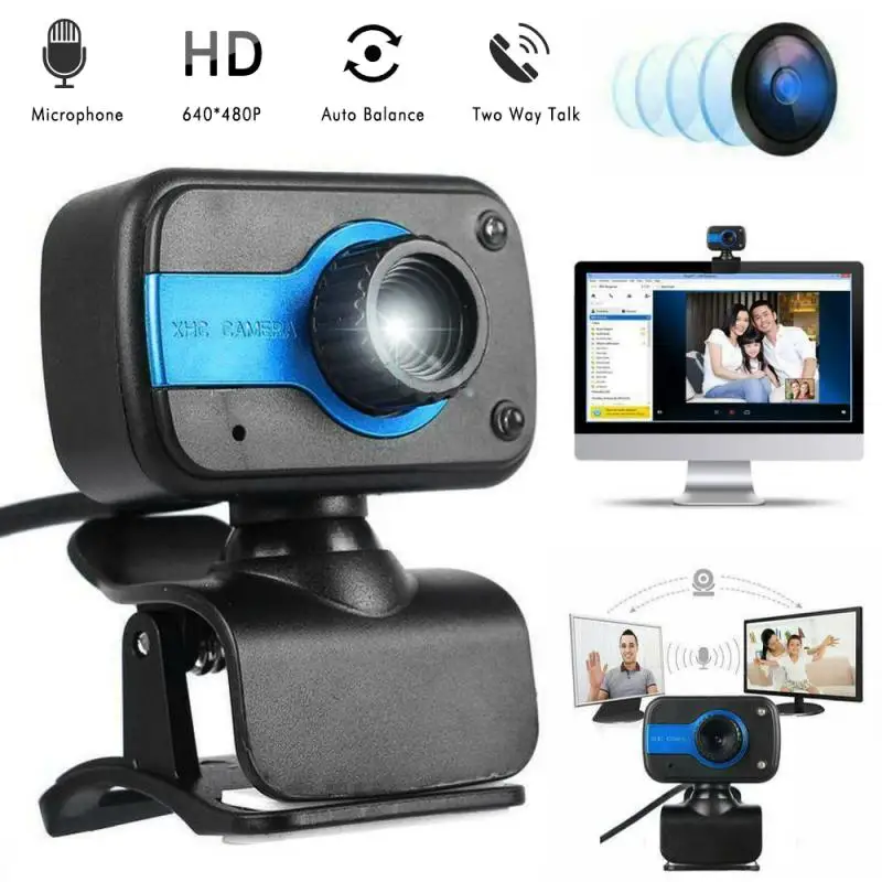 USB 2 0 веб-камера 480P Full HD компьютер Камера встроенный звукопоглощающий микрофон