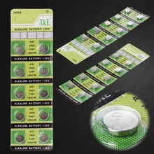 AG7 10PCS Bateria Alcalina 1.55V Botão de Célula tipo Moeda Baterias de Relógio LR927 LR57 SR927W 399 GR927 395A 270B