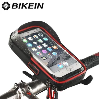 

2017 New Cycling Bike Phone Bag Bicycle Rainproof TPU Touch Screen Cell Phone Holder Handlebar Bags MTB Frame Pouch Accessories