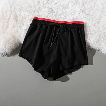 

Cthink Summer New Casual Loose Shorts Women Elastic Waist Black Short Pant For Woman Korean Style Street Summer Woman Shorts