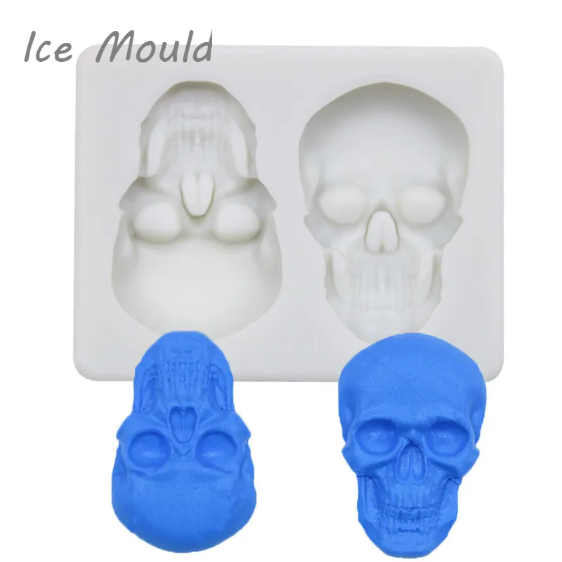 

Silicone Fondant Mold Cube Ball Maker Skull Mold Brick Round Bar Ice Mold Kitchen Tools