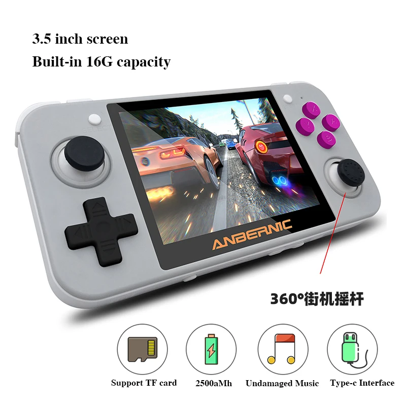 

New Opendingux Retro Game RG350 Video Game 3.5 Inch IPS Screen Handheld Game Console 64Bit RG 350 Game Player for PS1/GBA Games