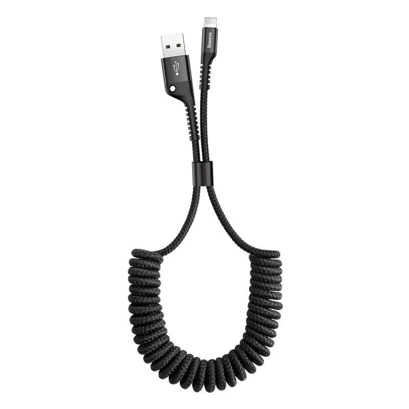 

For usb lightning spring cable for iPhone xs xr 8 7 6s plus 5 ipad pro mobile phone charger cable fast charging data 1m Original