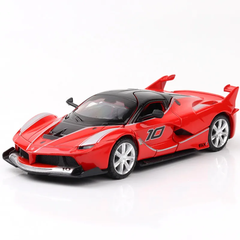 1:32 игрушечный автомобиль Ferrari fxx, модель автомобиля из сплава, игрушечный автомобиль с откидной спинкой, детские игрушки, подарок на день рождения