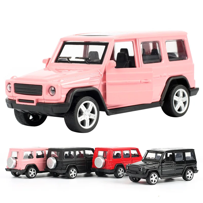 

Simulation Mercedes-Benz G63 Autobahn Polizei Ornaments Children's Alloy Pull Back Toy Car Birthday Gift