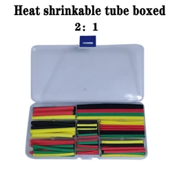 140 pces termoretractil que encolhe a isolação sortidas do cabo de fio sleeving, termoresistant tubo do psiquiatra do calor que envolve o jogo 38