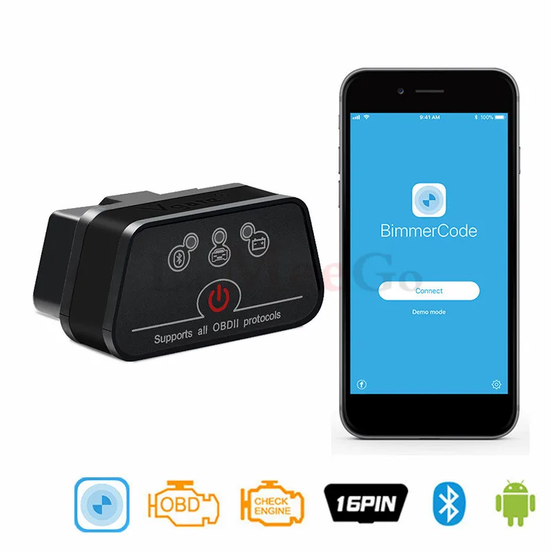 Vgate iCar 2 ELM327 V2.1 OBD2 Bluetooth сканер OBD 2 OBD2 ELM327 V2.1 Авто диагностический инструмент Vgate iCar 2 easydiag VS Elm 327
