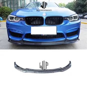 

F30 3 Series V Style High Quality Carbon Fiber Auto Car Front lip Aprons Splittter For BMW F30 AN M3 Car Body Kit 12-UP