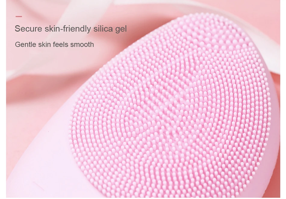 Mini Electric Cleansing Brush Silicone Sonic Cleansing Milk Deep Pore Cleansing Skin Massager Cleansing Brush